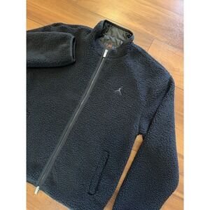 NWT Air Jordan Flight High-Pile Fleece Jacket Black FV7448-010 Men's Size Small